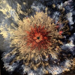 3-Natallia-Gillo-Piatrova-Vulcano-Prometeo-colori-a-vetro-su-tela-colori-alcohol-link-gesso-fogli-doro-su-tela-cm.-80x80-2021