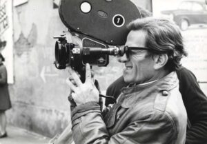 Pasolini cinepresa BN