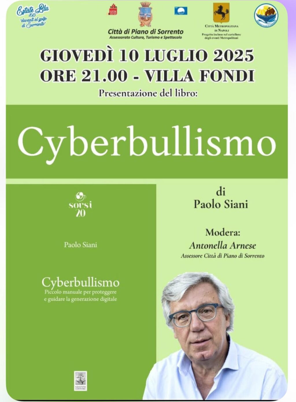 cyberbullismo paolo siani