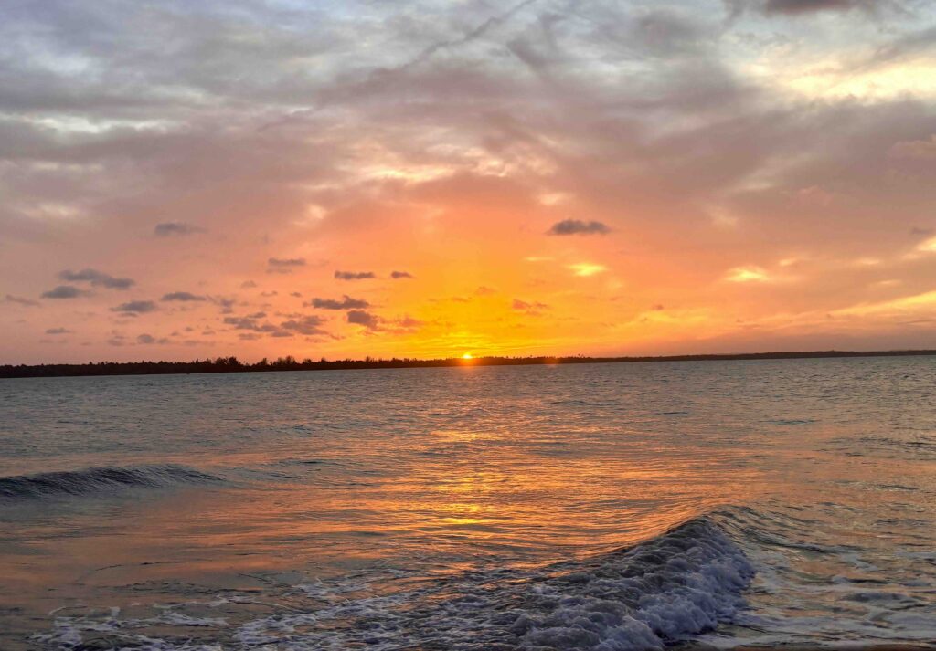 tramonto dal Brasile