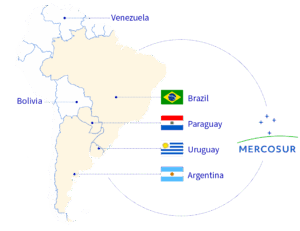 Mappa UE–Mercosur imm. da web