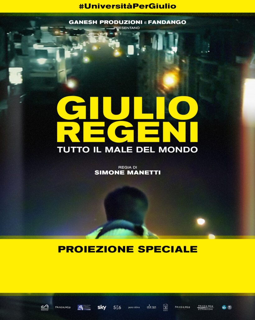 locandina Il docufilm Giulio Regeni