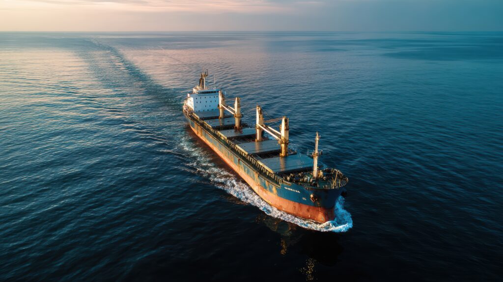 Nave cisterna in mare aperto