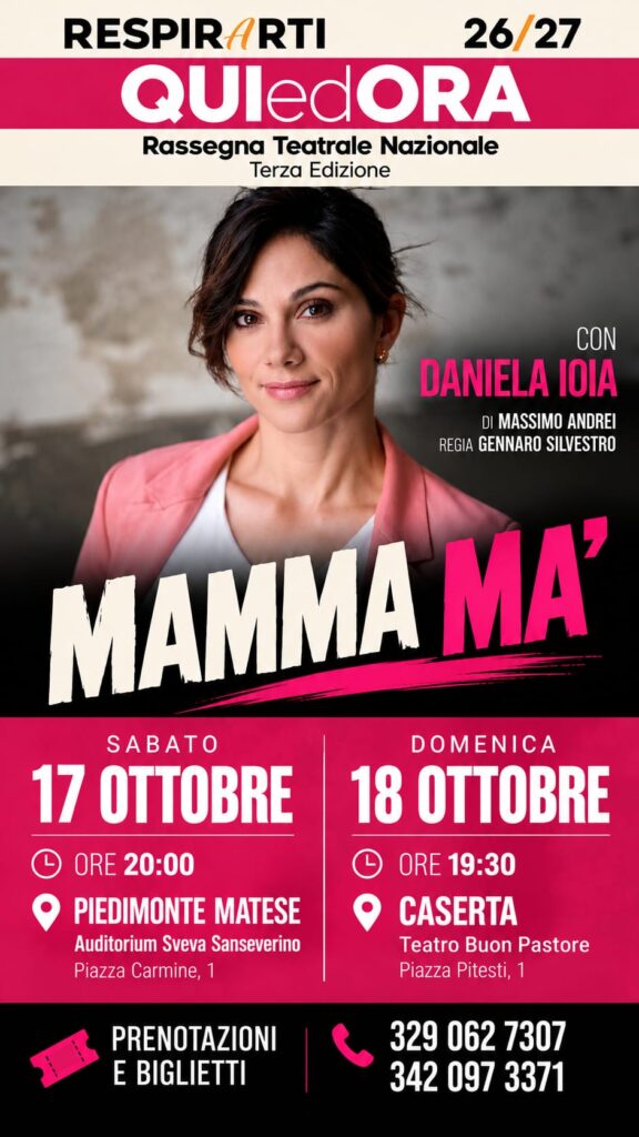 Spettacolo Mamma ma' con Daniela Ioia